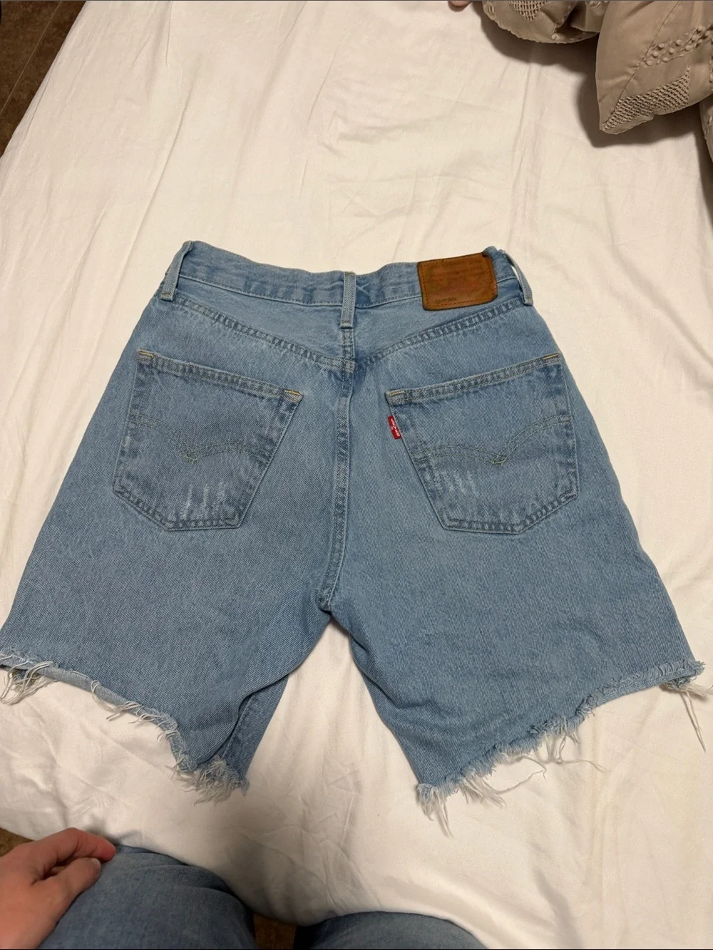 Levi's Light Blue Denim Cutoff Shorts
